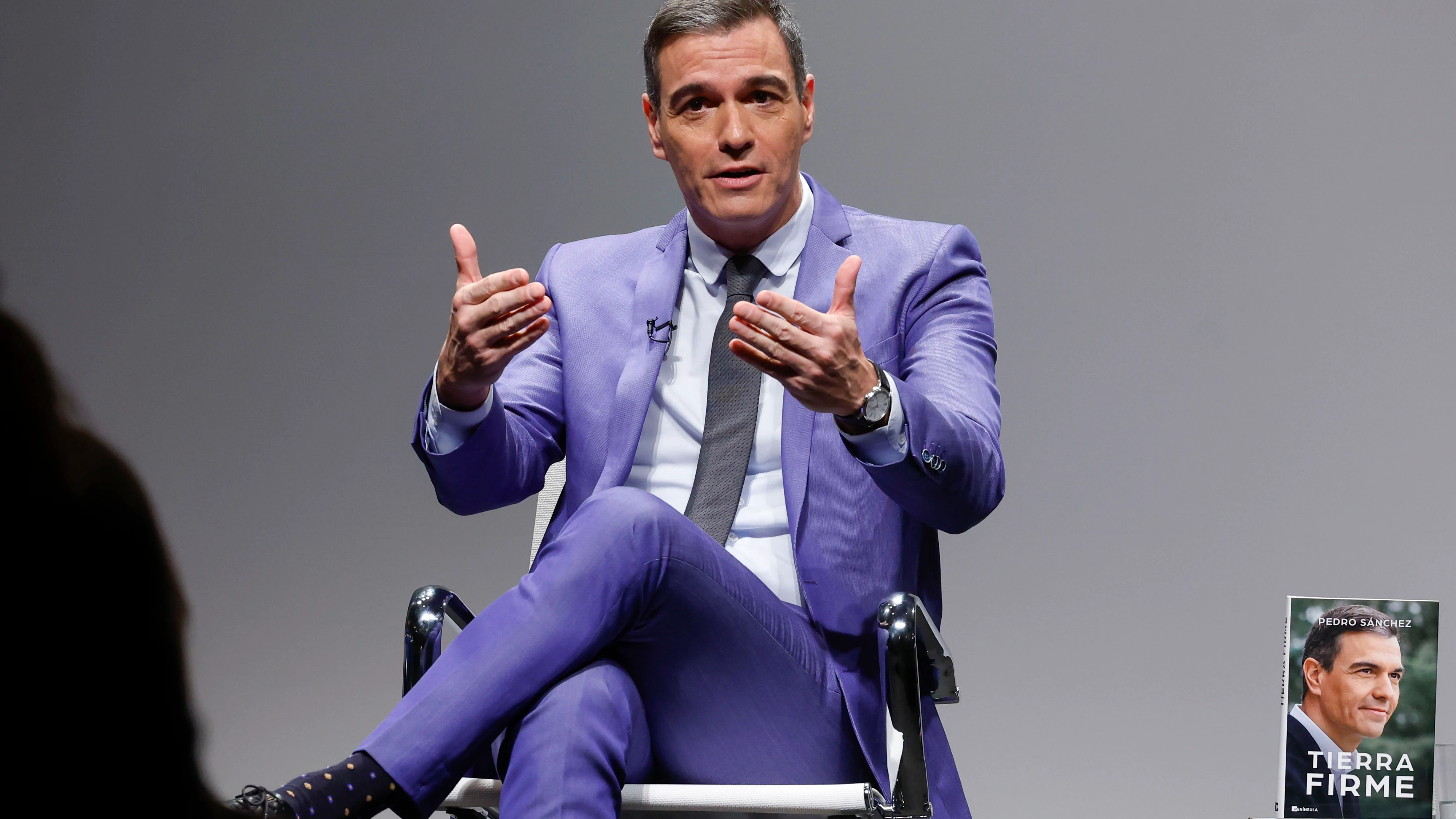 Pedro Sánchez, en la presentación de su libro Pedro Sánchez, en la presentación de su libro