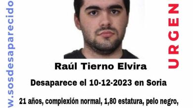 Se busca a un joven de 21 años desaparecido en Soria 