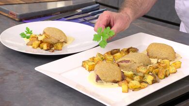 Arguiñano: receta de magret de pato con costra de nueces, 