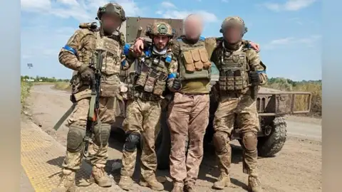 Danny, excombatiente español en Ucrania, en Bakmut, región de Donetsk Danny, excombatiente español en Ucrania, en Bakmut, región de Donetsk