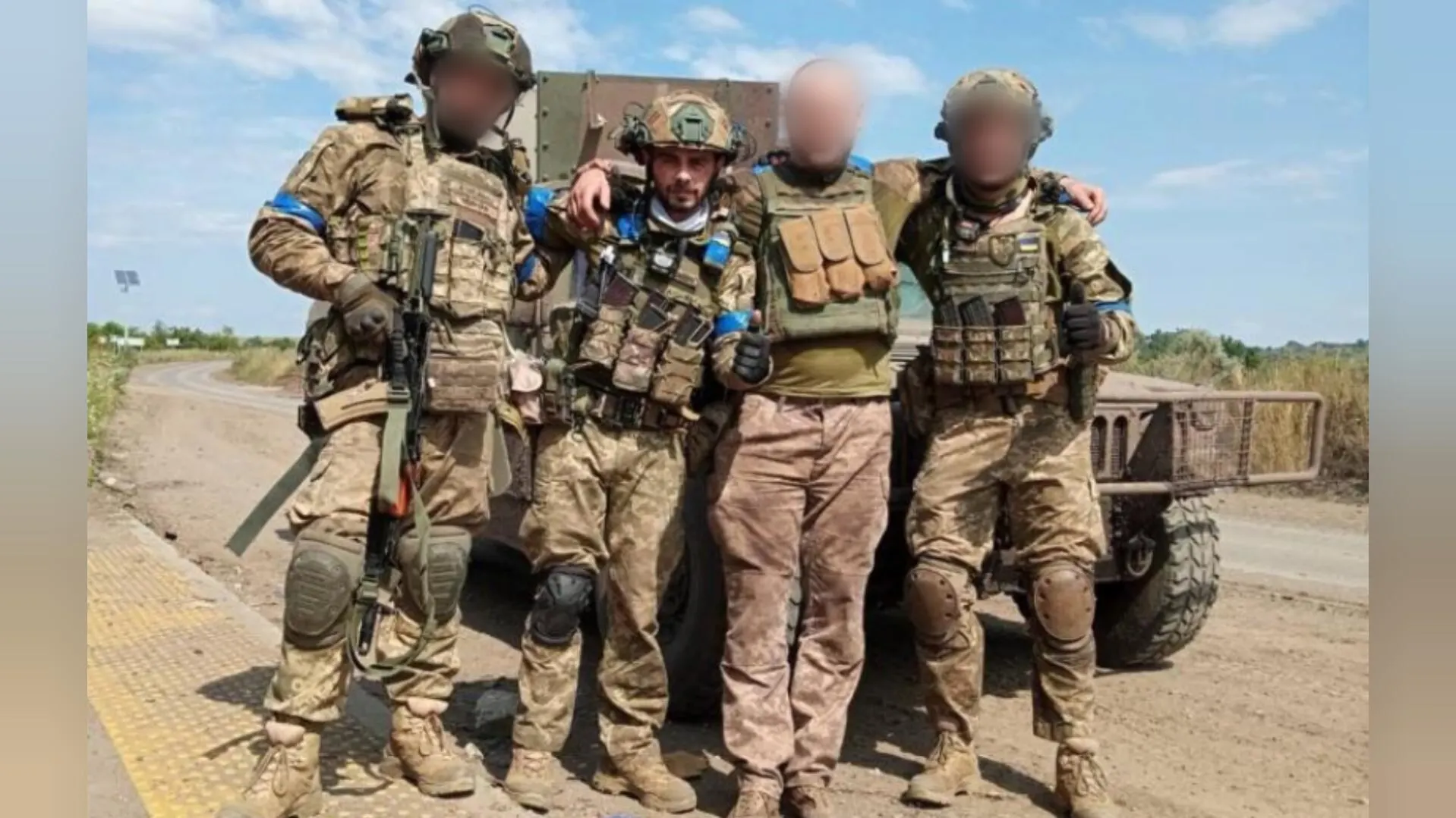 Danny, excombatiente espa&ntilde;ol en Ucrania, en Bakmut, regi&oacute;n de Donetsk