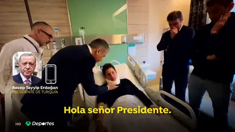 La imagen del árbitro turco apalizado en el hospital mientras habla con Erdogan: Meler medita retirarse La imagen del árbitro turco apalizado en el hospital mientras habla con Erdogan: Meler medita retirarse