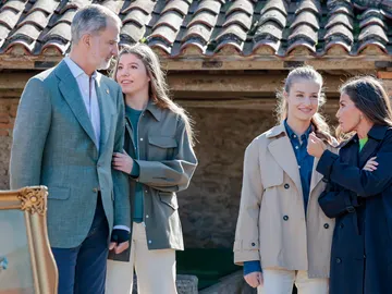 La Familia Real, en Villaviciosa, Asturias La Familia Real, en Villaviciosa, Asturias