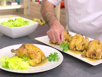 Receta navideña de Arguiñano: picantones rellenos fáciles de elaborar