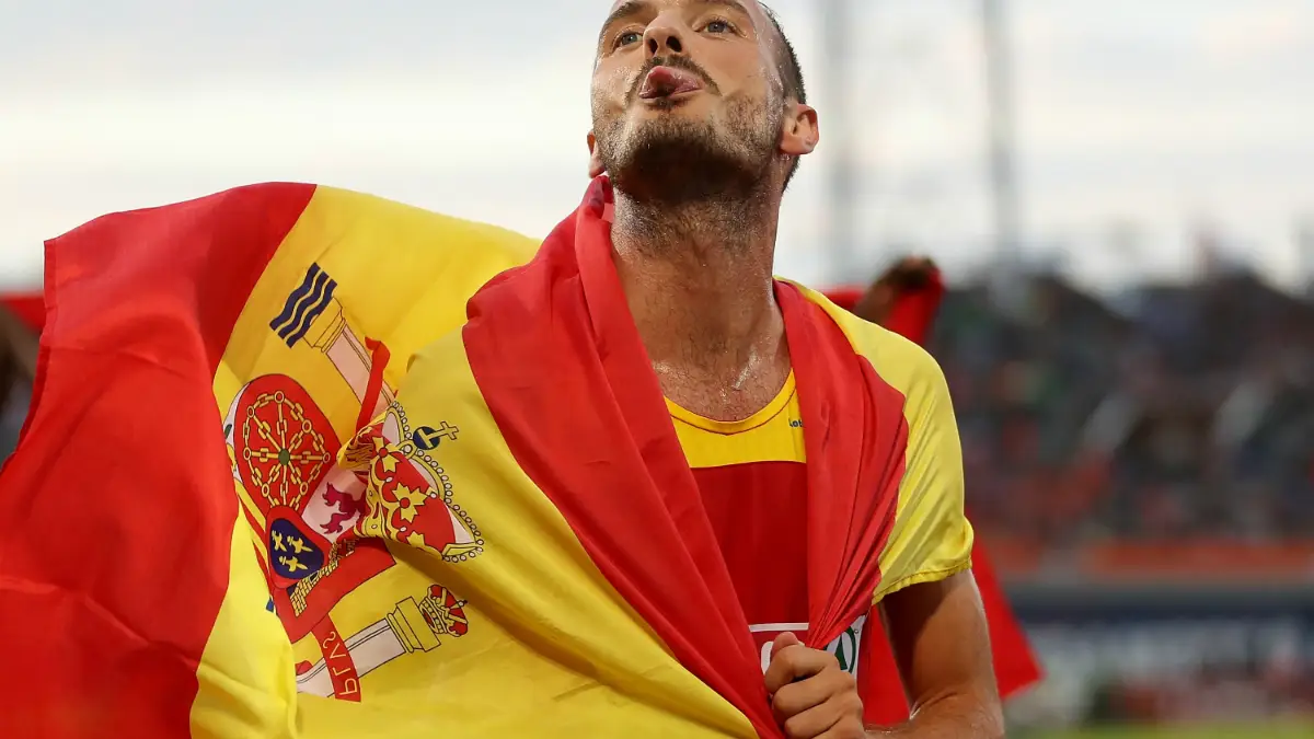 El atleta olímpico Toni Abadía El atleta olímpico Toni Abadía