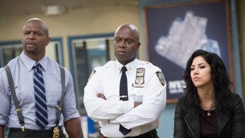 Terry Crews, Andre Braugher, Stephanie Beatriz en Brooklyn Nine-Nine