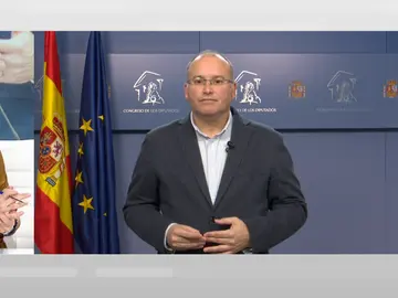 Miguel Tellado en Espejo Público. Miguel Tellado en Espejo Público.