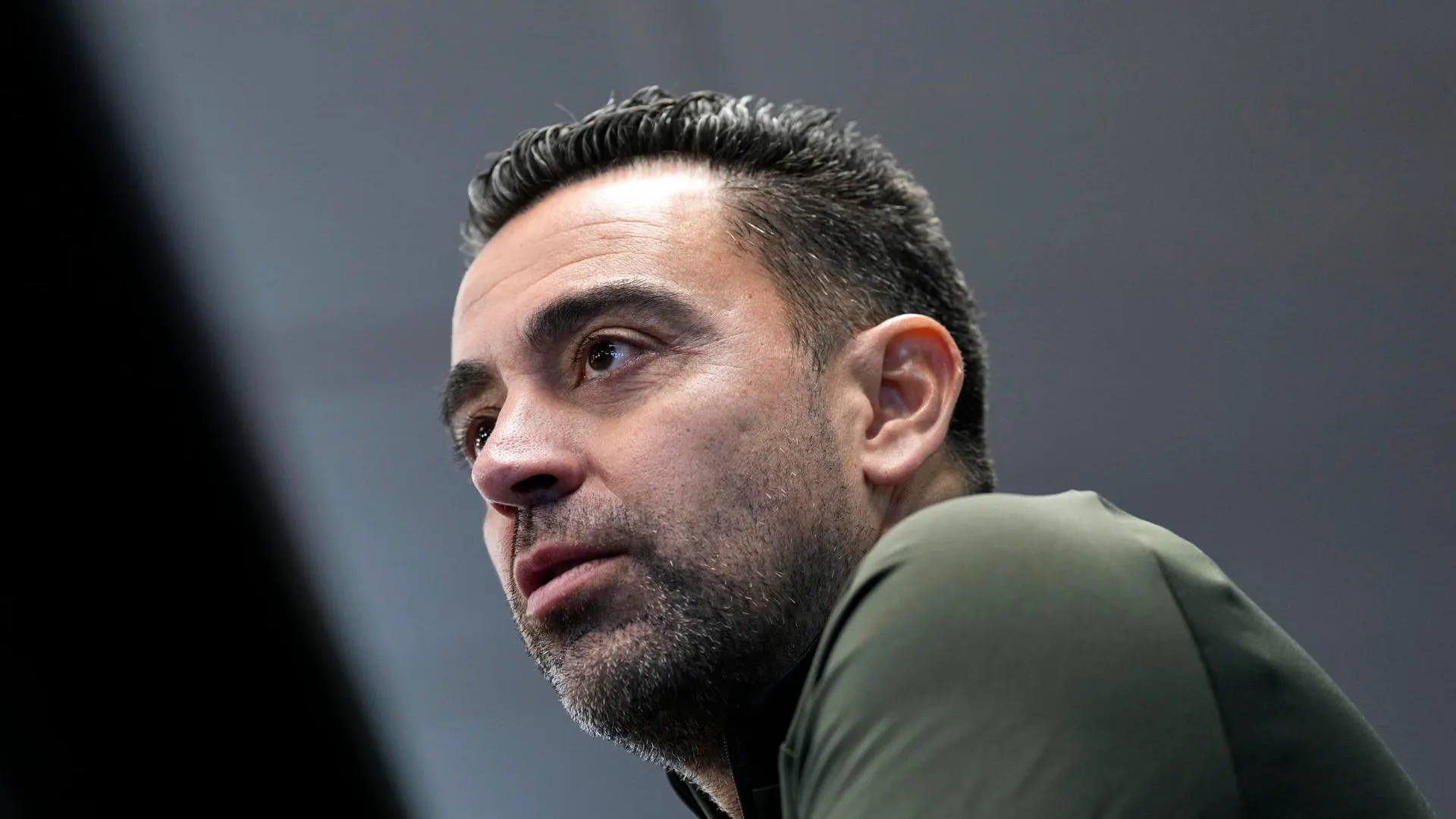 Xavi, en rueda de prensa