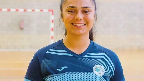 La portera de f&uacute;tbol sala Jhennifer Camargo