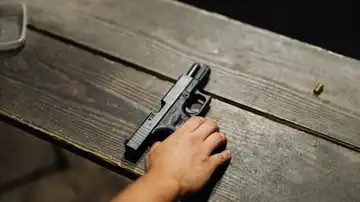 Imagen de archivo de una pistola Imagen de archivo de una pistola