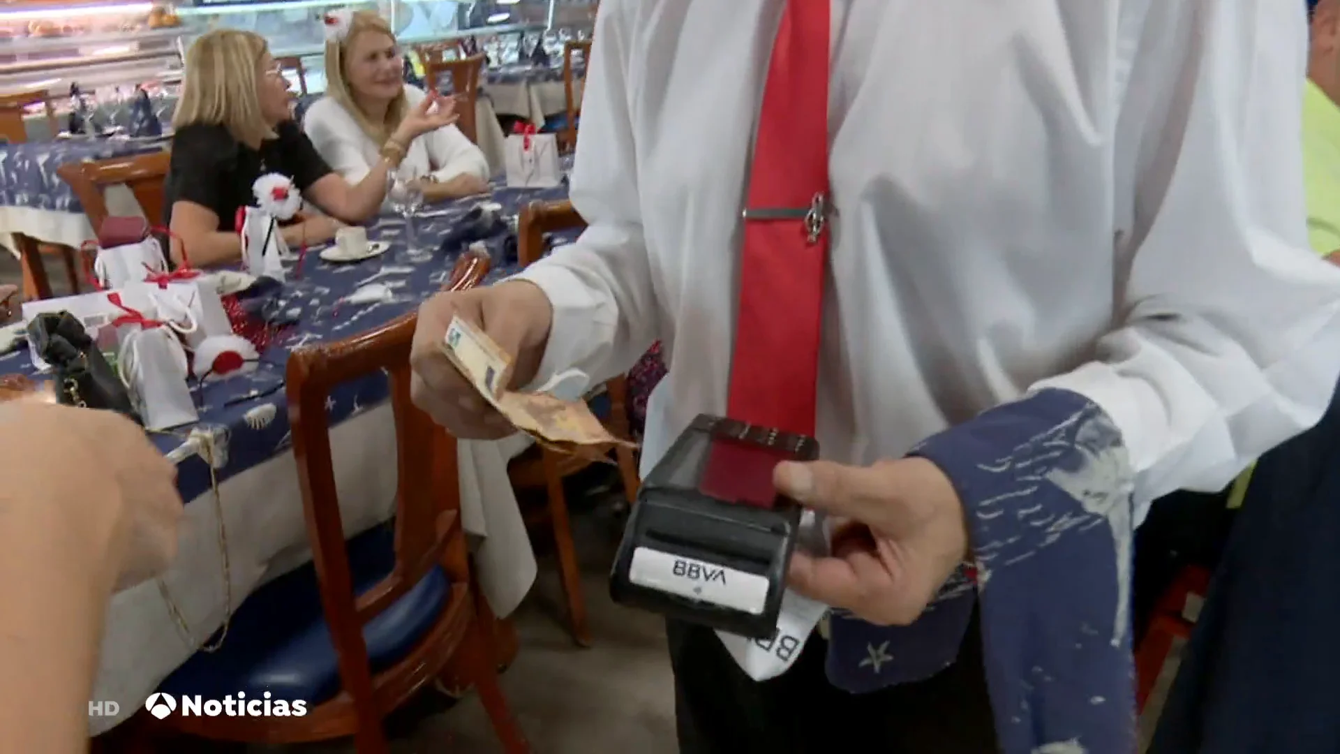 Las propinas y el pago con tarjeta en Espa&ntilde;a