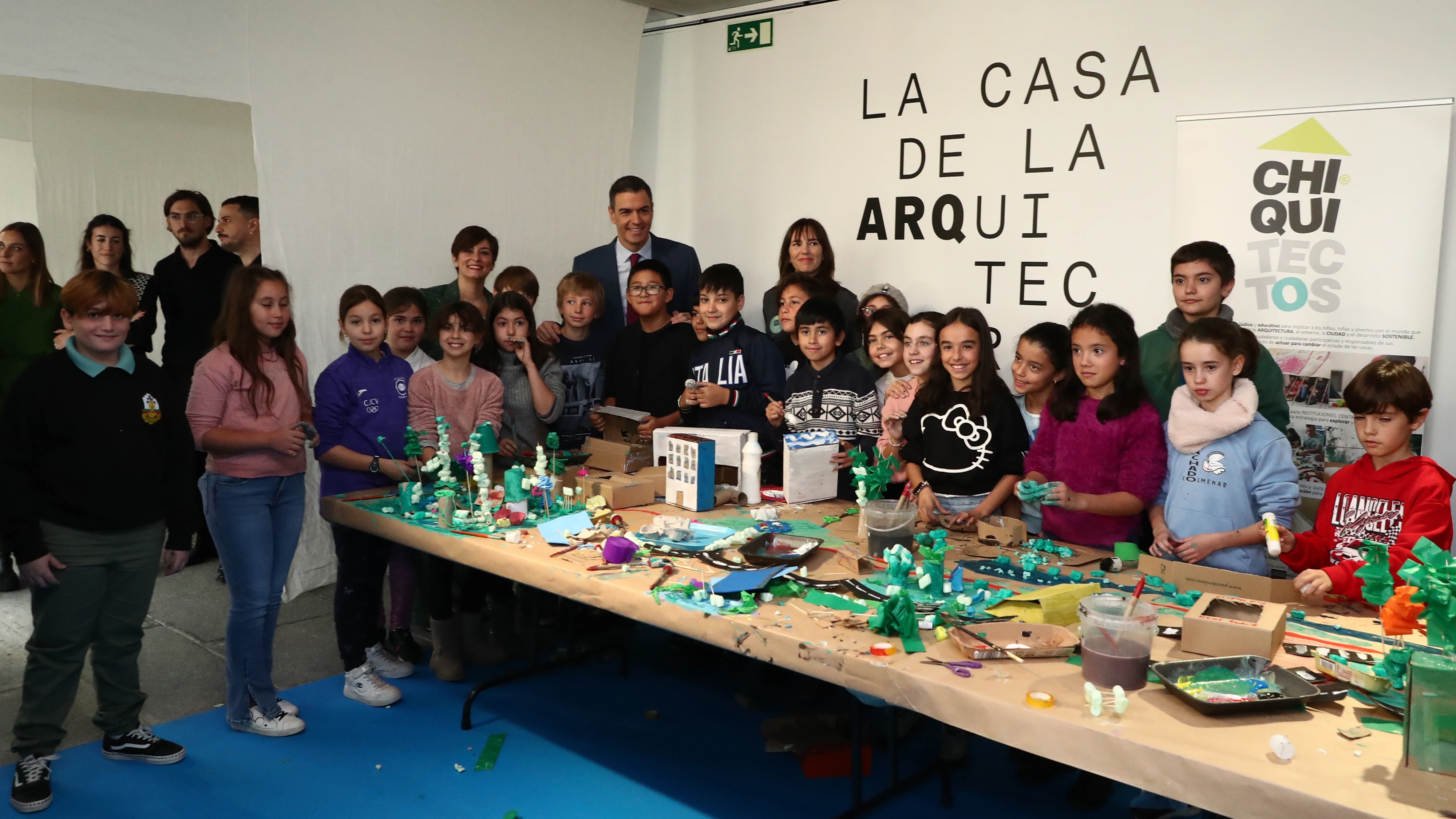 Pedro Sánchez e Isabel Rodríguez durante la inauguración de la Casa de la Arquitectura Pedro Sánchez e Isabel Rodríguez durante la inauguración de la Casa de la Arquitectura