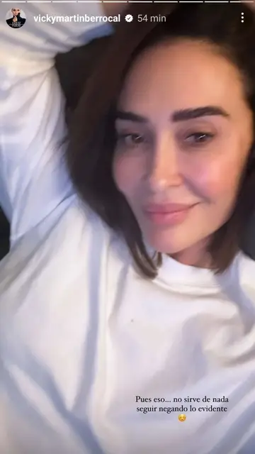 El enigmático mensaje de Vicky Martín Berrocal El enigmático mensaje de Vicky Martín Berrocal