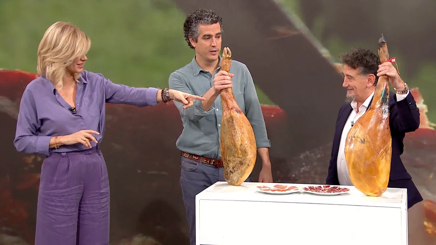 Jamón ibérico en Espejo Público Jamón ibérico en Espejo Público