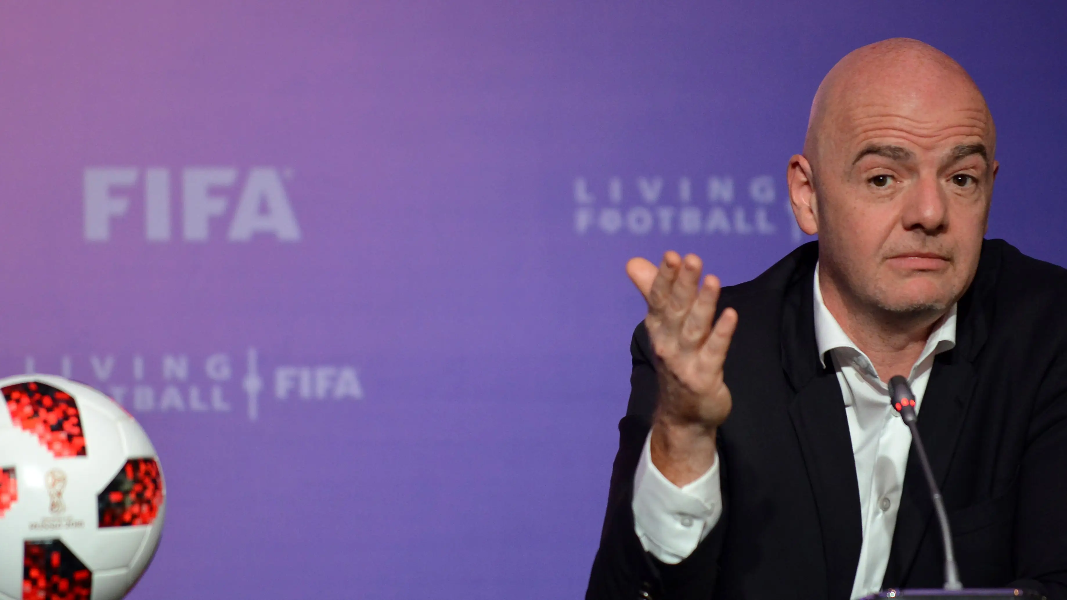 El presidente de la FIFA, Gianni Infantino