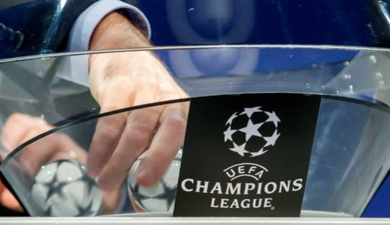 Un bombo de un sorteo de la Champions League