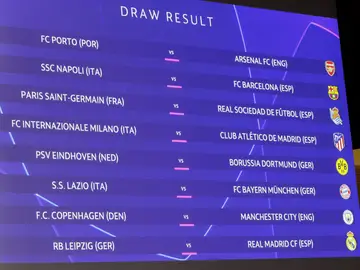 Emparejamientos y cruces de los octavos de final de la Champions League 2023-24 Emparejamientos y cruces de los octavos de final de la Champions League 2023-24
