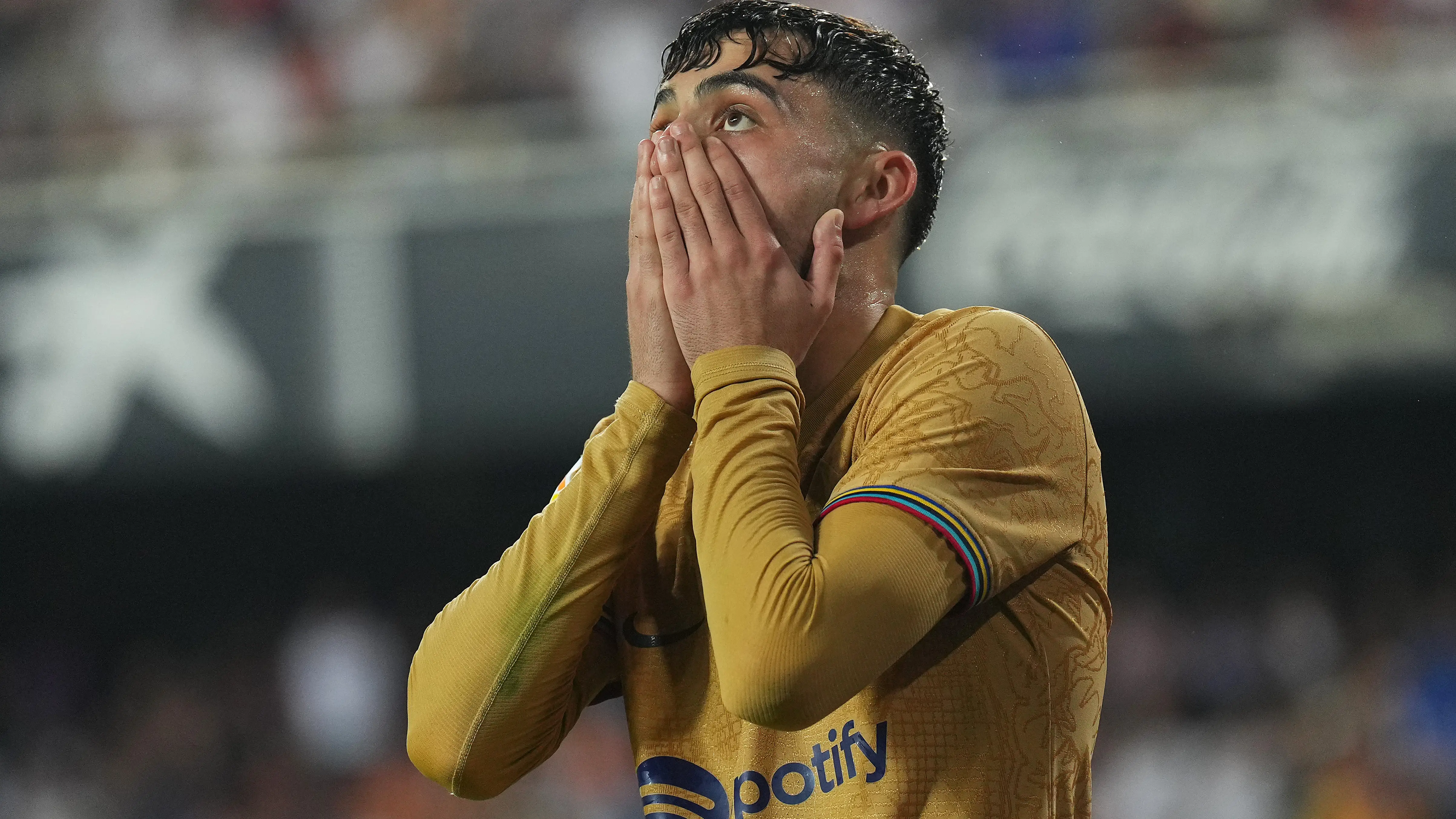 Pedri en un partido con el FC Barcelona Pedri en un partido con el FC Barcelona