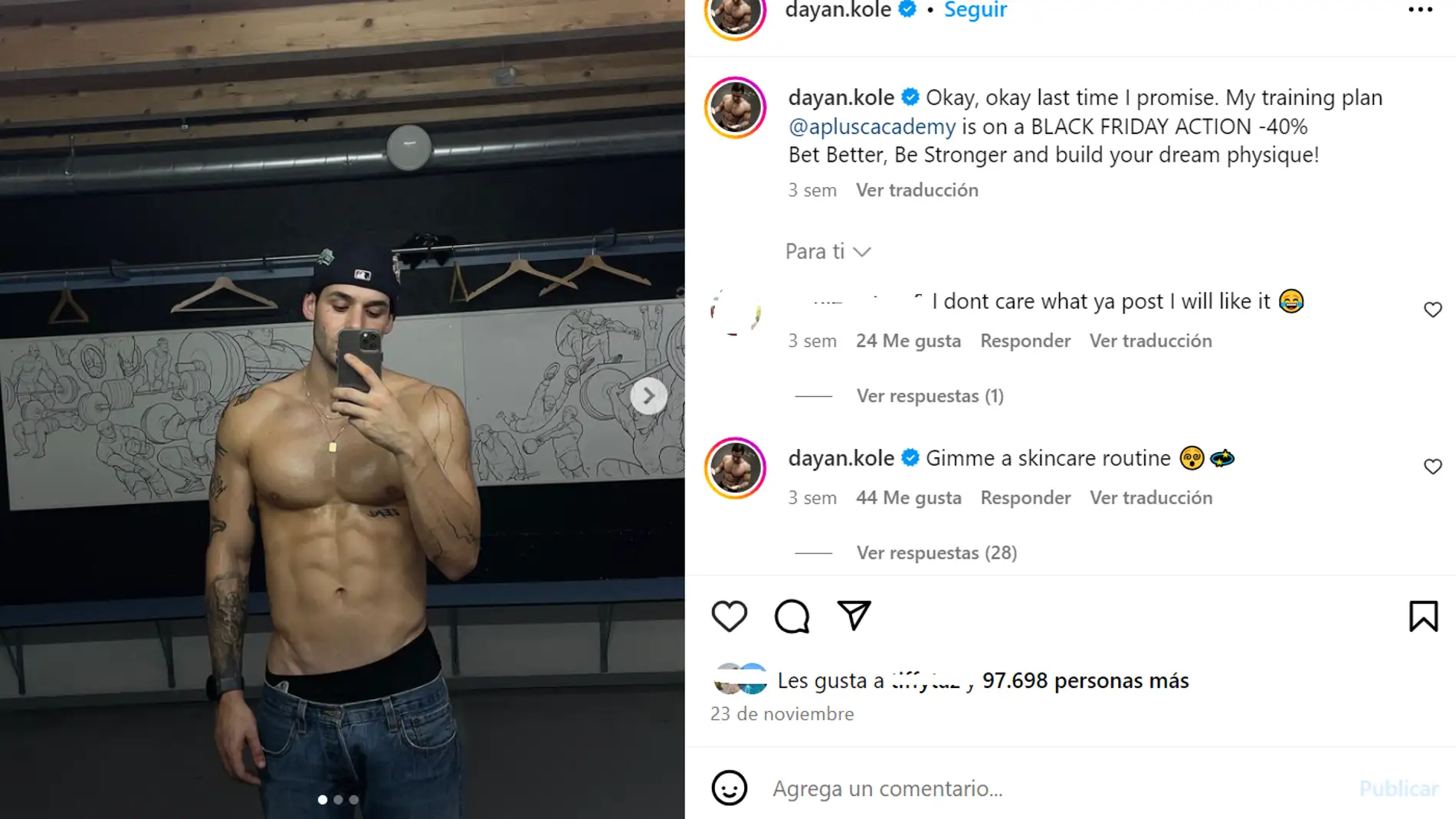 Dayan Kole ¿Quién es Dayan Kole? El tiktoker que te enganchará con sus músculos