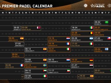 El calendario del Premier Padel 2024
