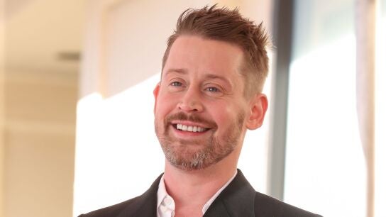 Macaulay Culkin tras recibir su estrella en el Paseo de la Fama