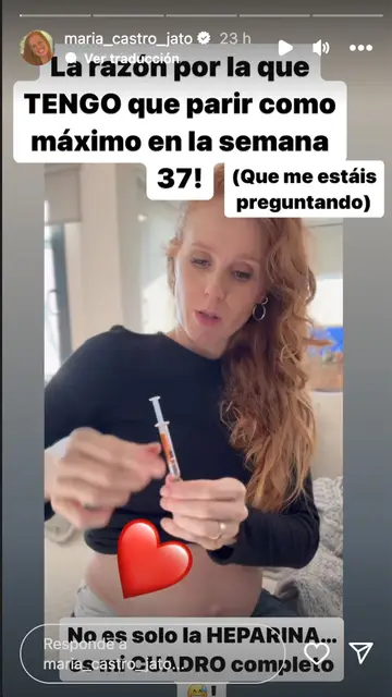 María Castro habla de su embarazo María Castro habla de su embarazo