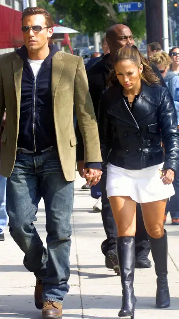 Jennifer Lopez y Ben Affleck en el 2002 Jennifer Lopez y Ben Affleck en el 2002