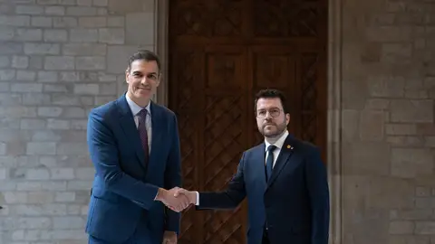Pedro Sánchez y Pere Aragonès Pedro Sánchez y Pere Aragonès