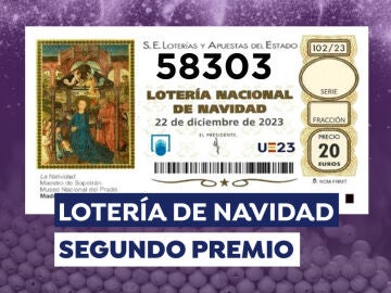 Segundo Premio de la Lotería de Navidad 2023