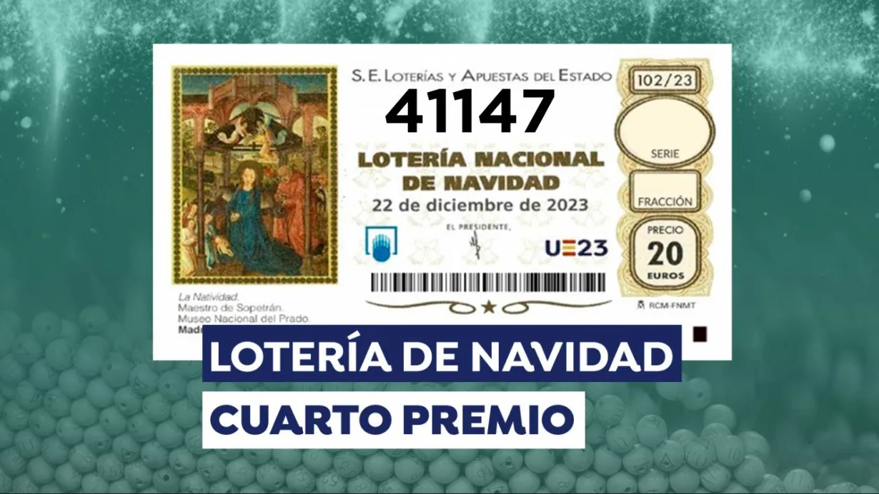 Segundo cuarto premio de la Loter&iacute;a de Navidad 2023