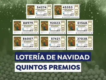 Quintos premios de la Lotería de Navidad 2023 Quintos premios de la Lotería de Navidad 2023