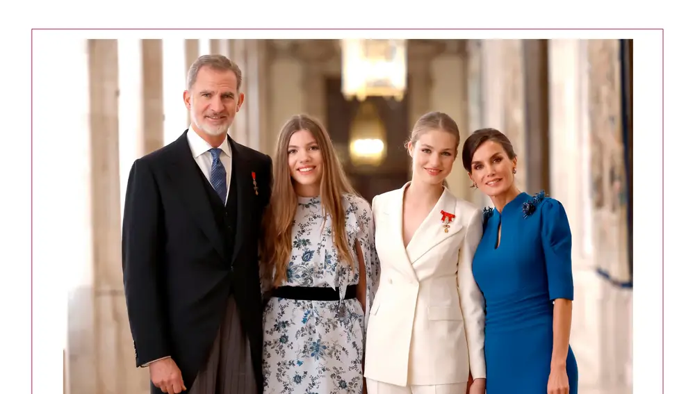 Postal navideña 2023 de la Familia Real española