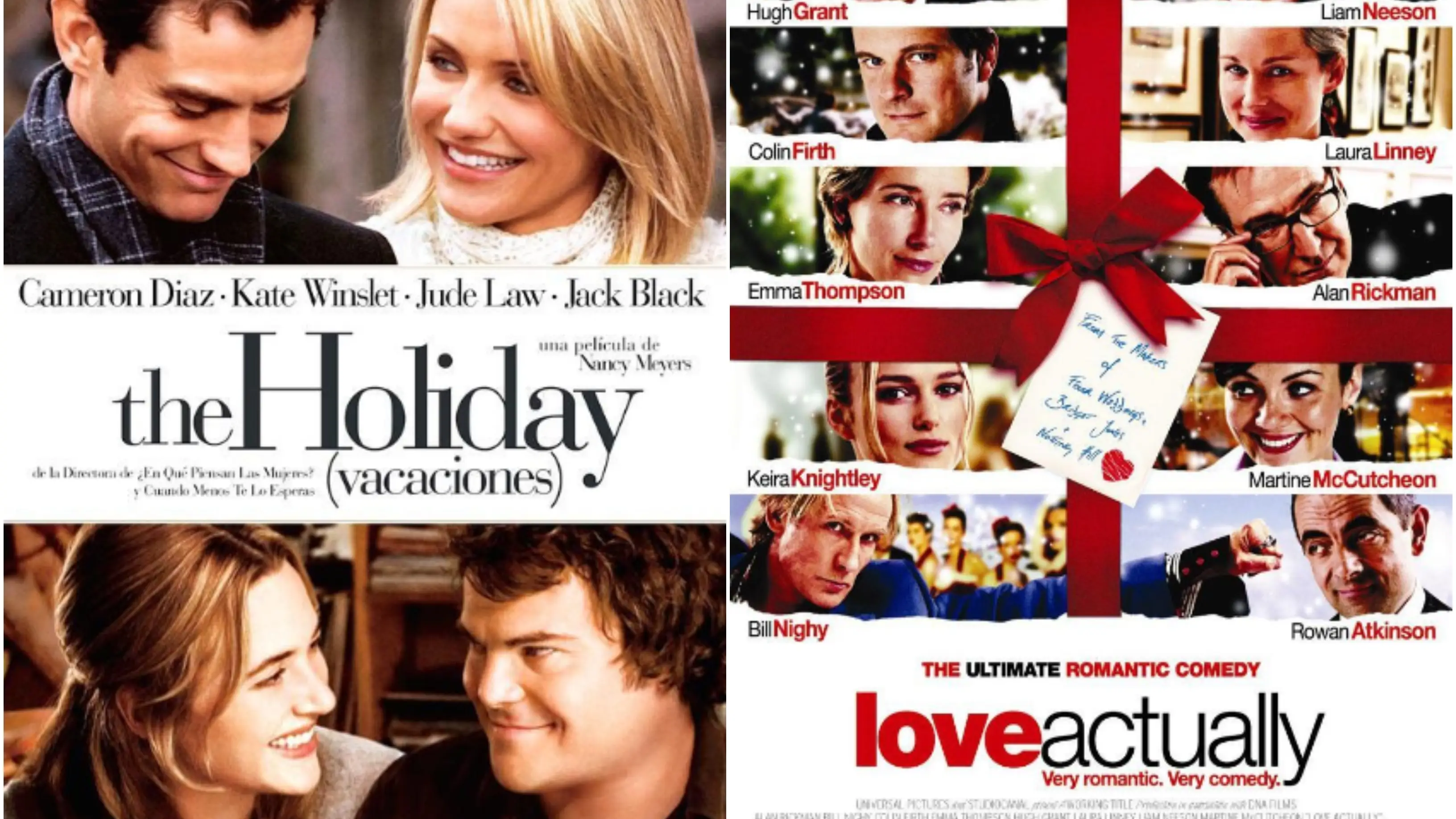 Las pel&iacute;culas de Navidad 'The Holiday' y 'Love Actually'