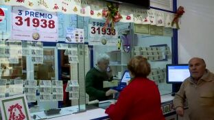 Celebraci&oacute;n del tercer premio de la Loter&iacute;a de Navidad