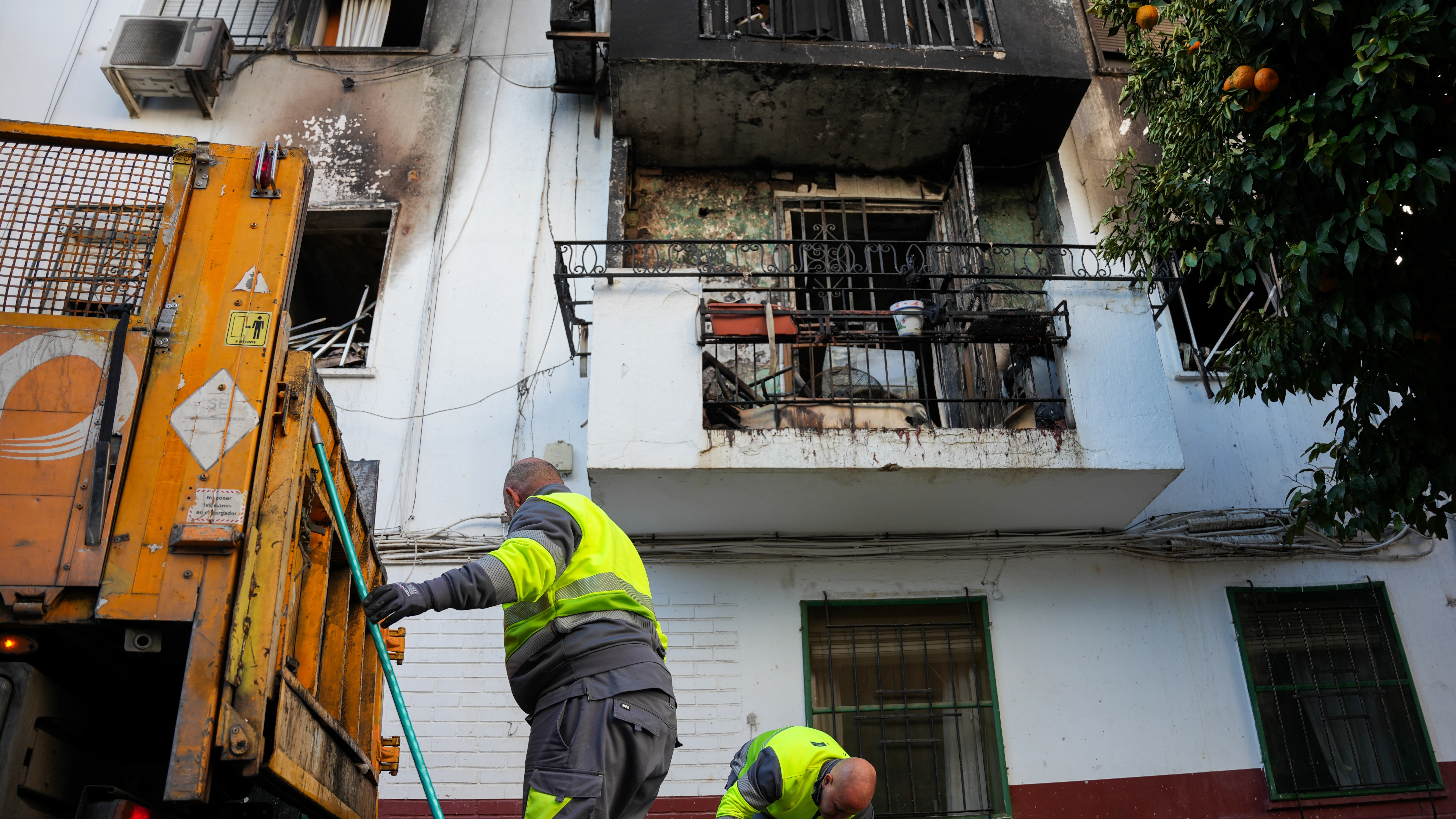 Incendio en Sevilla