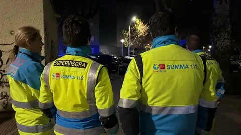 Personal del SUMMA 112 en el lugar de los hechos Personal del SUMMA 112 en el lugar de los hechos