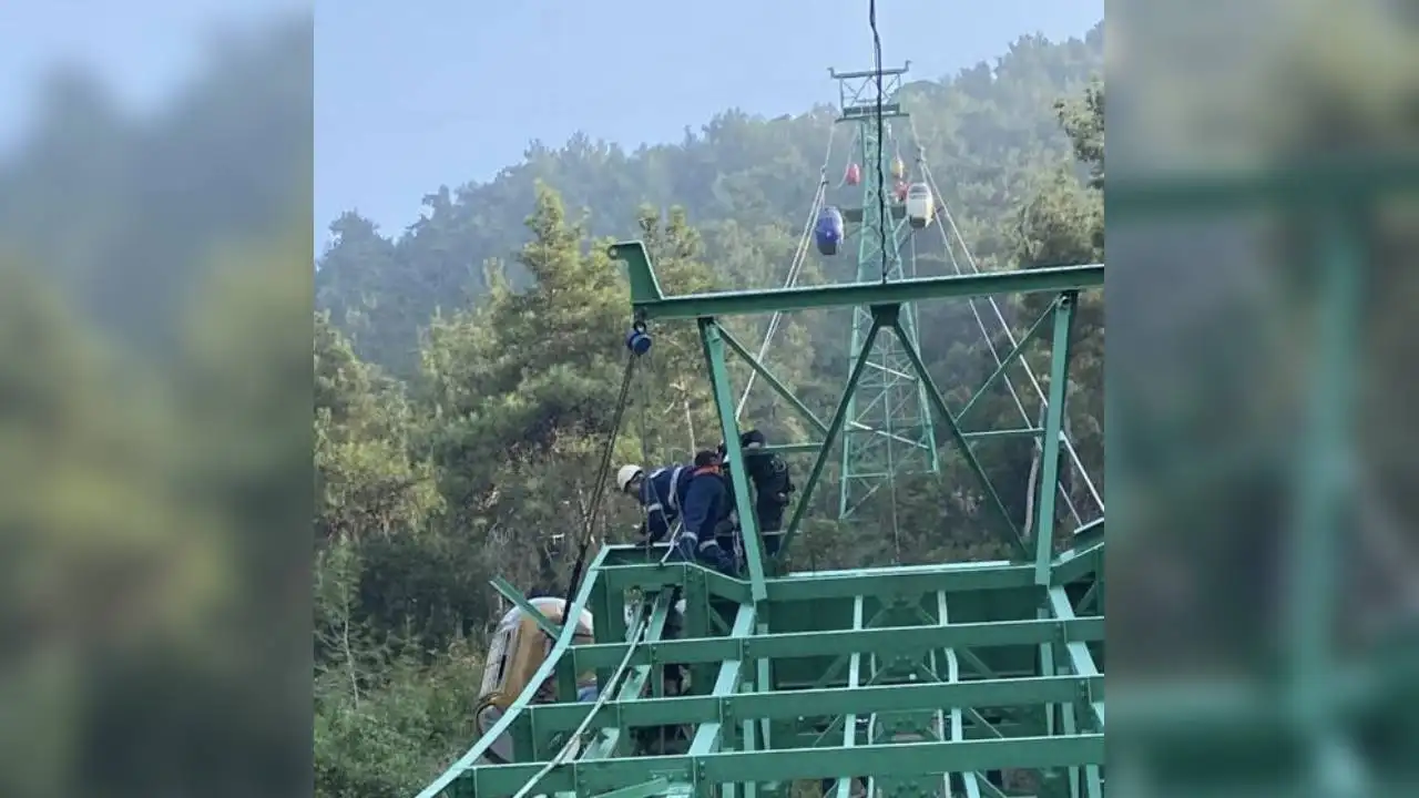 Un fallo en un teleférico libanés Un fallo en un teleférico libanés