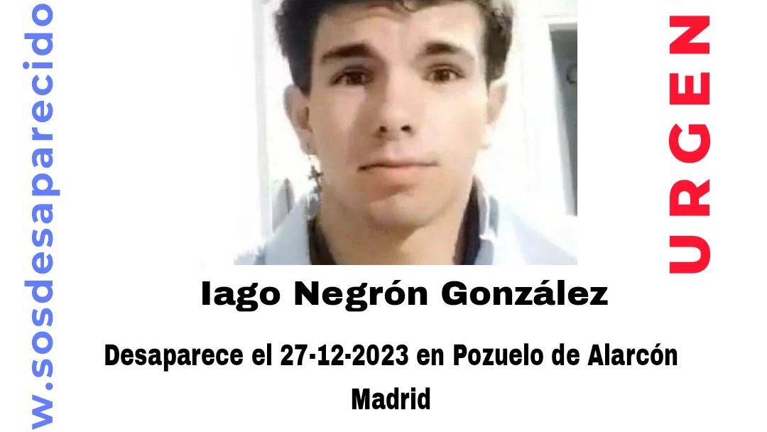 El joven desaparecido en Pozuelo