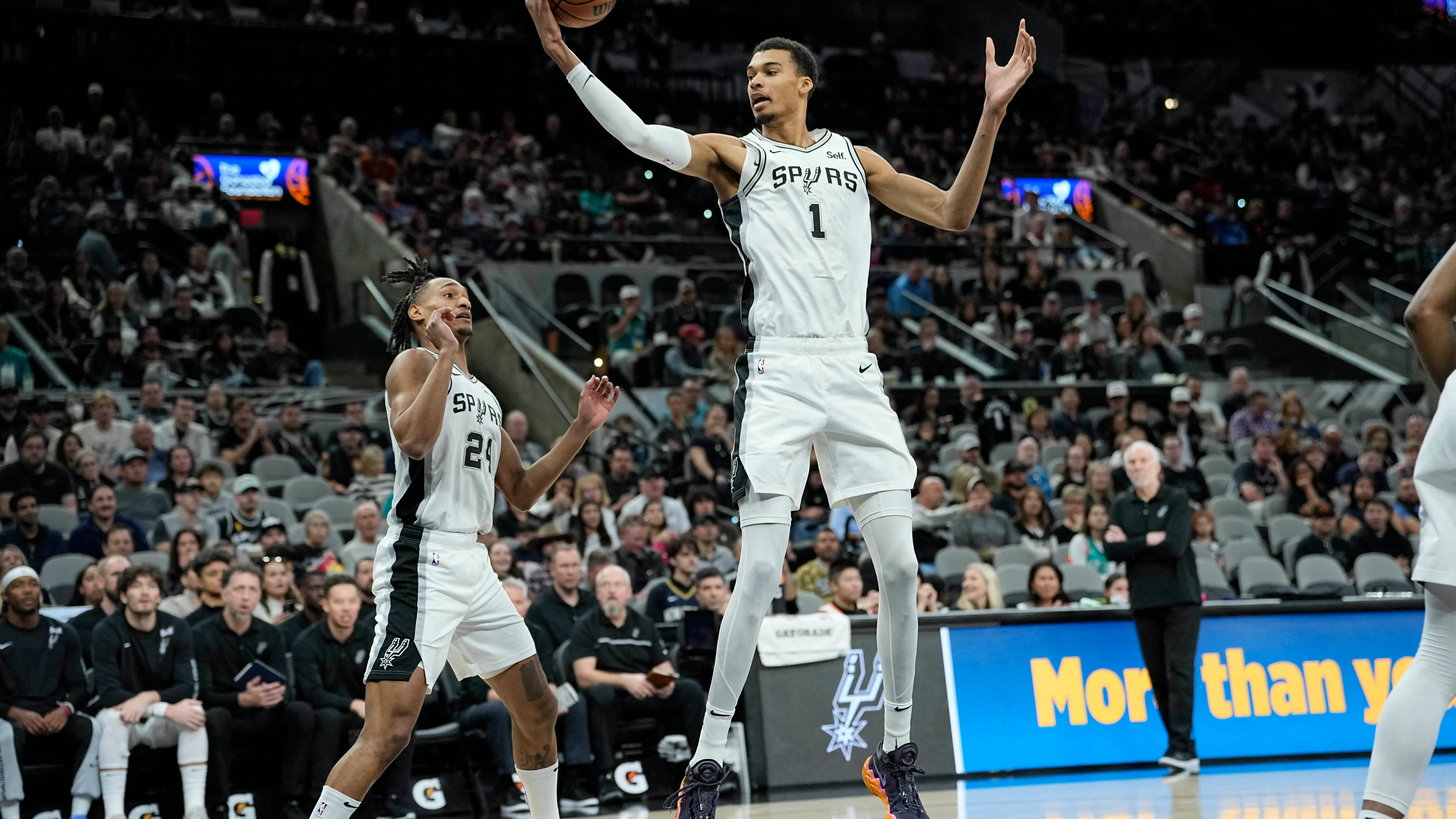 Victor Wembanyama, en un partido con los Spurs