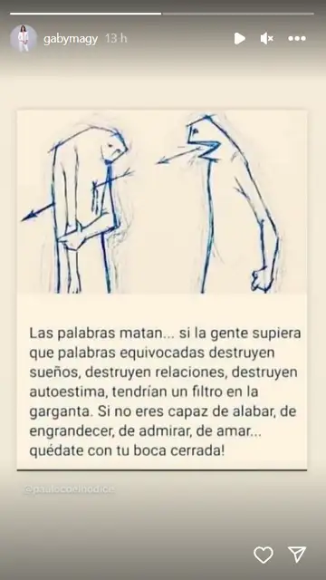 Captura de Instagram de Gabriela Guillén Captura de Instagram de Gabriela Guillén