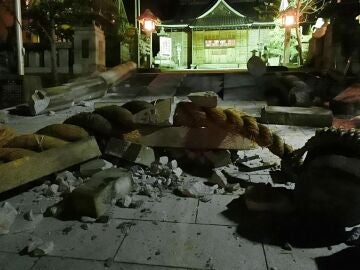 Imagen de los destrozos en Japón