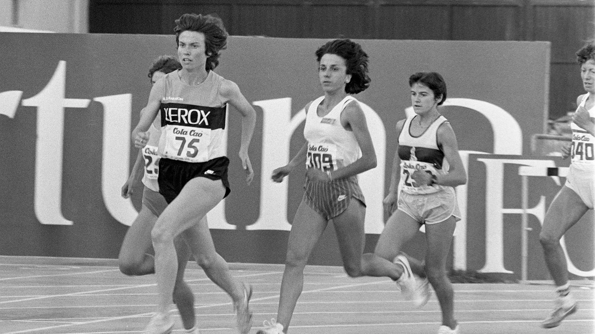 Carmen Valero, con el dorsal número 75 Carmen Valero, con el dorsal número 75