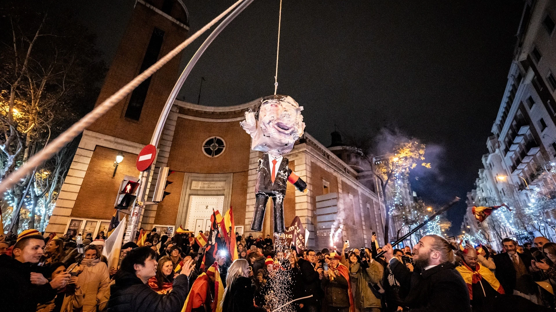 Imagen del 'ahorcamiento' a Pedro S&aacute;ncez
