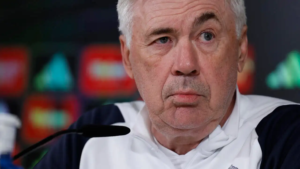 Ancelotti en rueda de prensa Ancelotti en rueda de prensa