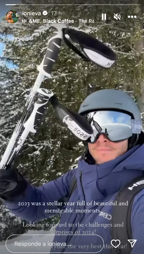 Íñigo Onieva se despide del 2023 esquiando