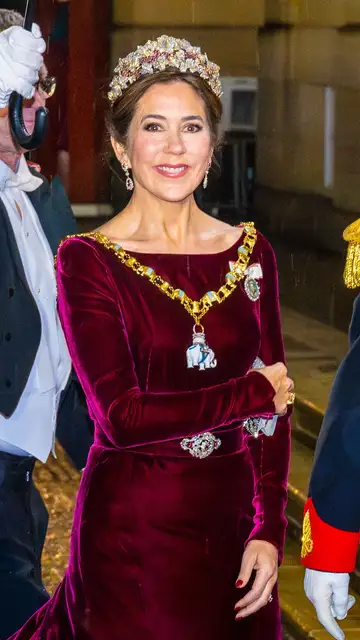 La princesa Mary de Dinamarca en la cena de gala de Año Nuevo La princesa Mary de Dinamarca en la cena de gala de Año Nuevo