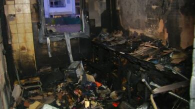 La explosión de un microondas destroza una vivienda en Palma de Mallorca: 