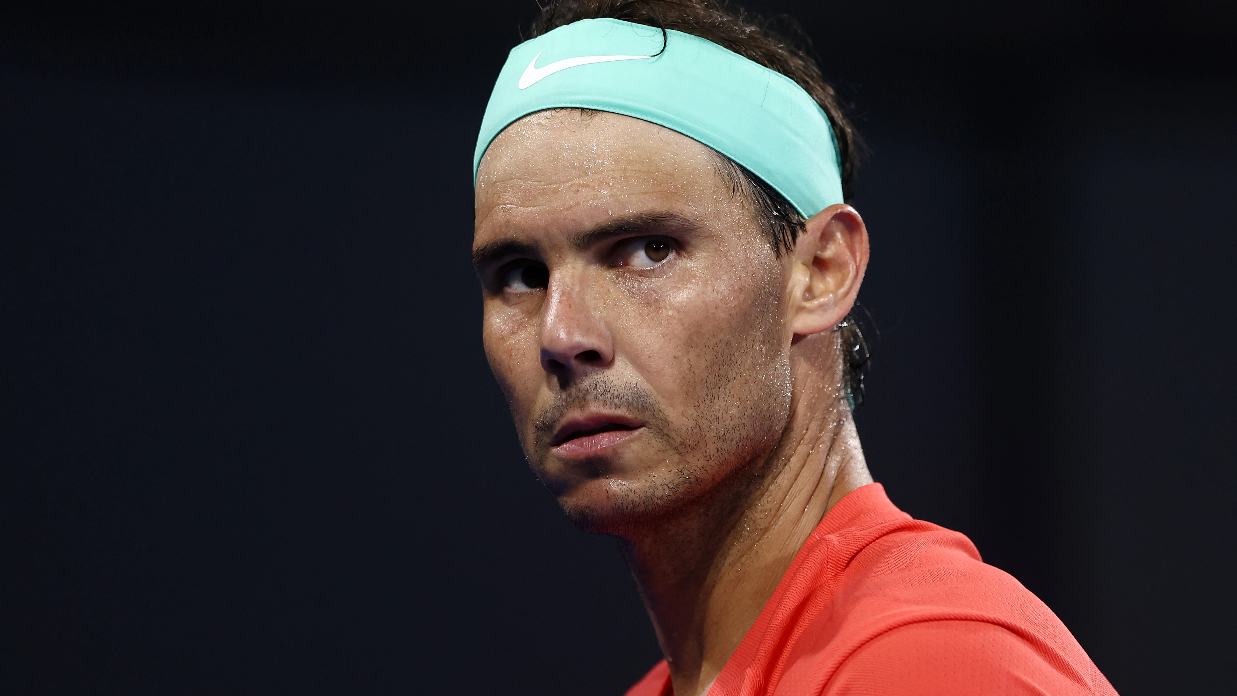 Rafa Nadal, concentrado en el duelo ante Kubler Rafa Nadal, concentrado en el duelo ante Kubler