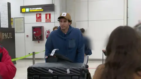 Íñigo Onieva en el aeropuerto de Madrid Íñigo Onieva en el aeropuerto de Madrid