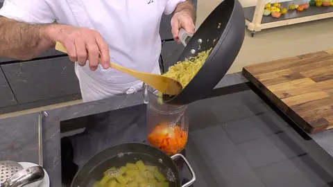 Tritura la mezcla Tritura la mezcla